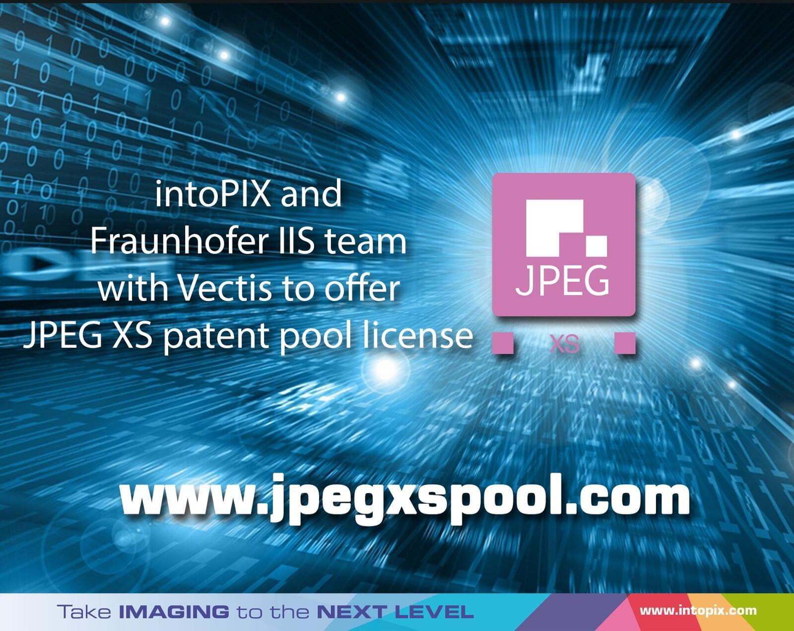 intoPIX et Fraunhofer IIS s'associent à Vectis pour offrir une licence de pool de brevets pour JPEG XS